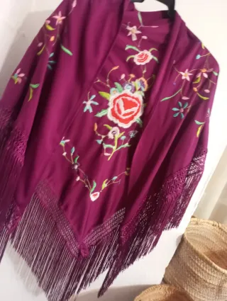 Manton Flamenca Bordado Nuevo