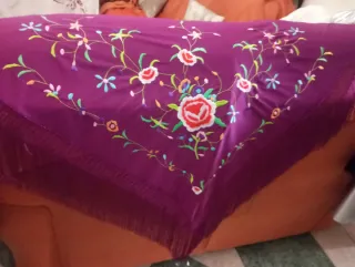 Manton Flamenca Bordado Nuevo