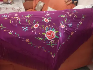 Manton Flamenca Bordado Nuevo