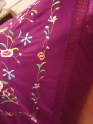 Manton Flamenca Bordado Nuevo