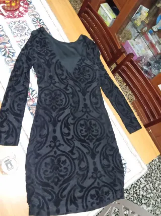 Tubino nero con fantasia