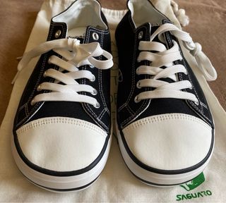 Zapatillas Saguaro Unisex Talla 38 Negras/Blancas