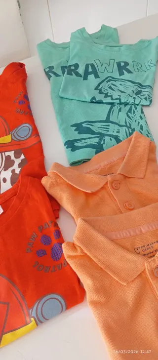 Lote 12 camisetas bebé 18-24-36 meses