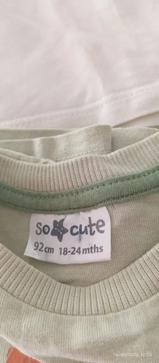 Lote 12 camisetas bebé 18-24-36 meses