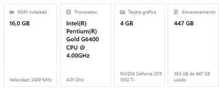 PC Gaming GTX 1050 Ti 16GB RAM SSD 480GB