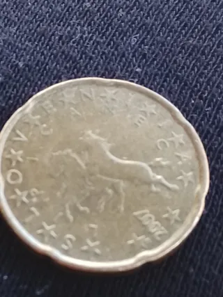 Moneda 20 céntimos Eslovenia 2007