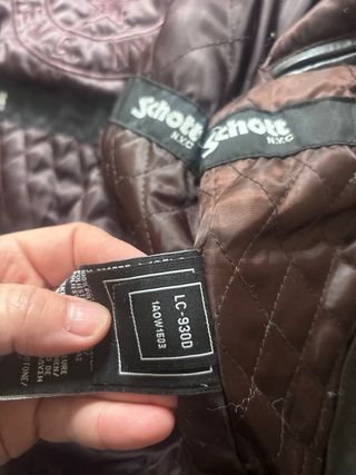 Schott  New York Giubbotto  ,Giacca pelle marrone