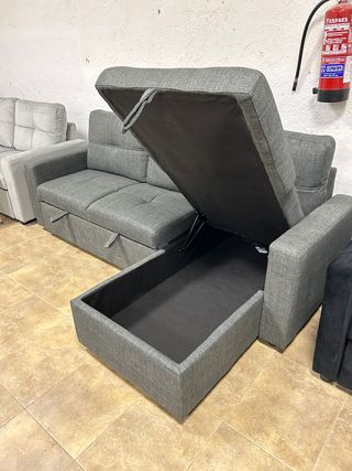 sofá cama chaiselongue 3 plazas reversible + Arcón