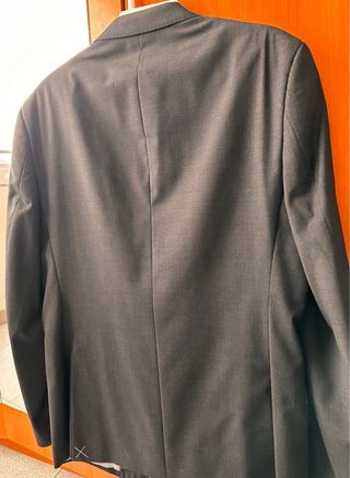Chaqueta de traje negra para hombre