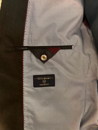 Chaqueta de traje negra para hombre