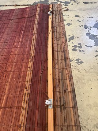 Persiana de madera para terraza 175x150 2 unidade