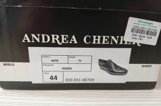 ZAPATOS DE VESTIR ANDREA CHENIER, COMO NUEVOS - 44