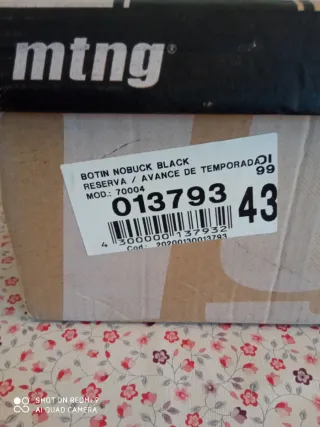 Botines de piel MTNG hombre negros