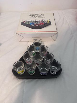 Kit 10 Vasos Chupito Billar