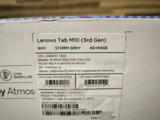Tablet Lenovo Tab M10 WiFi Negra