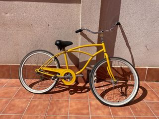 Bicicleta Cruiser Amarilla Retro