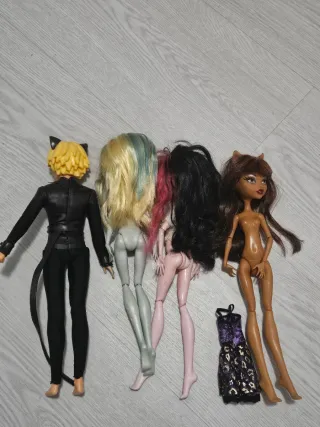Lote 4 Muñecas Monster High