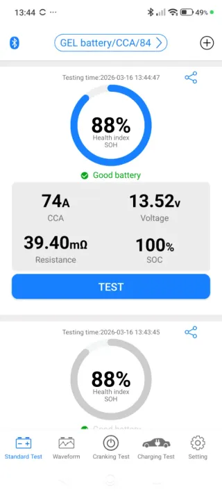 Batería Moto Cartec YTX12-BS GEL