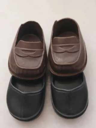 Zapatos Nancy antiguos marrones y negros