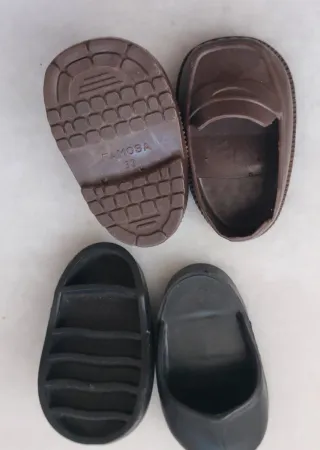 Zapatos Nancy antiguos marrones y negros