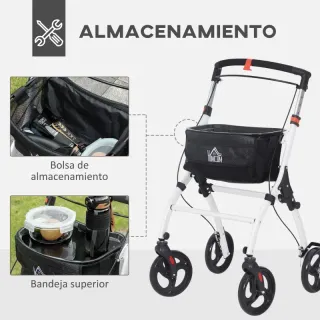 Andador para mayores con cesta