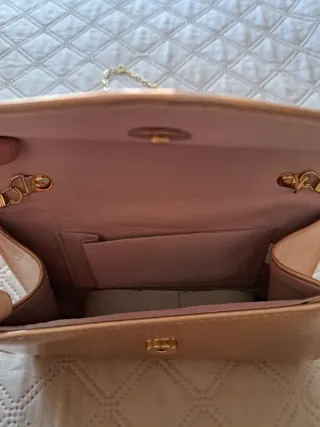 Pochette Michelle Moon olografica rosa antico