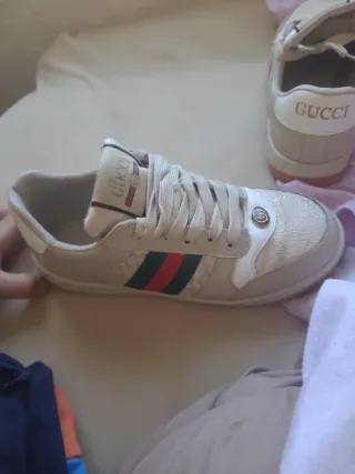 Sneakers Gucci Beige e Multicolore