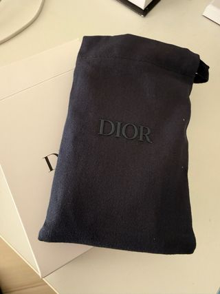 Porta carte Dior beauty in pelle blu
