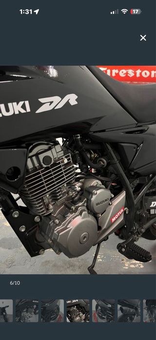 Suzuki DR125 Enduro Negra Manual