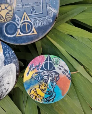 Cajas Madera Harry Potter Pintadas a Mano