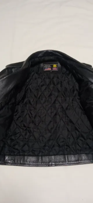 Chaqueta Cuero Negro Cowhide RealLeather