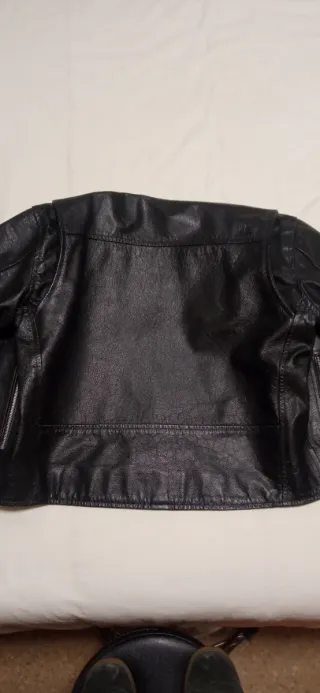 Chaqueta Cuero Negro Cowhide RealLeather