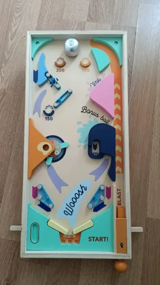 Juego Pinball Madera Infantil