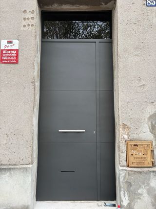 Servicio de pintura profesional para puertas metál