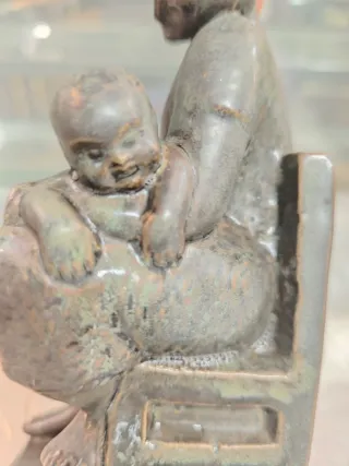 Figura porcelana Algora madre e hijo