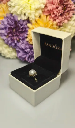 Anillo Pandora Plata 925 T52 Perla