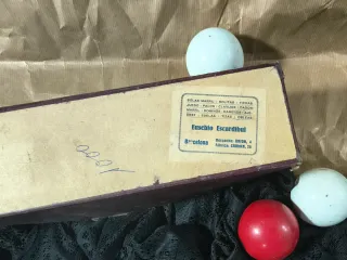 Lote Bolas Billar Antiguas + Caja