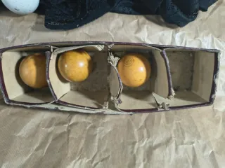 Lote Bolas Billar Antiguas + Caja