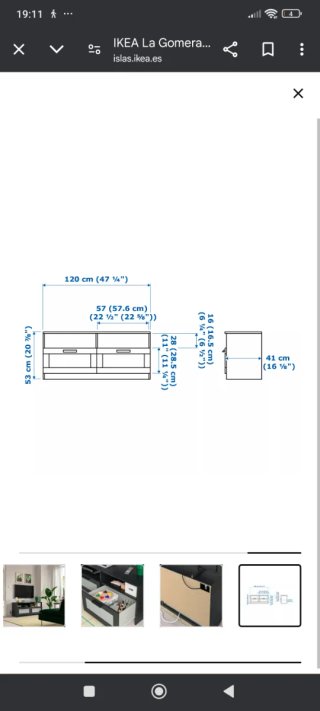 Pack 2 Muebles TV BRIMNES