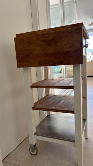 Mueble auxiliar cocina madera y metal