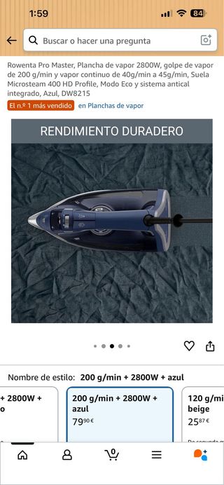 Plancha de Vapor Rowenta Pro Master 2800W