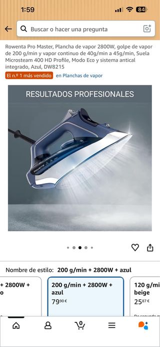 Plancha de Vapor Rowenta Pro Master 2800W