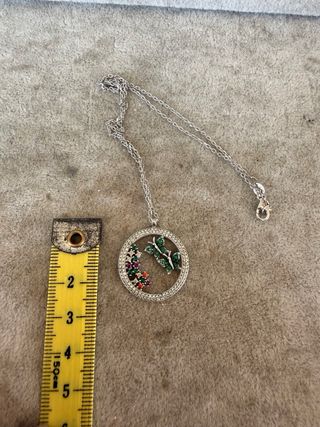 Collar Plata 925 Mariposas Circonitas