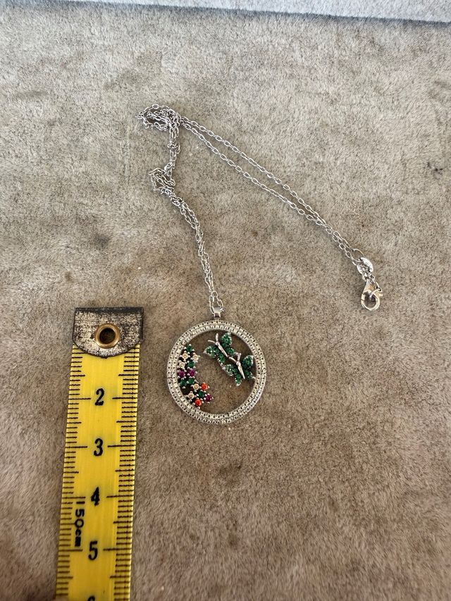 Collar Plata 925 Mariposas Circonitas