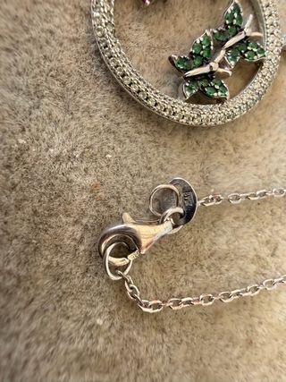 Collar Plata 925 Mariposas Circonitas