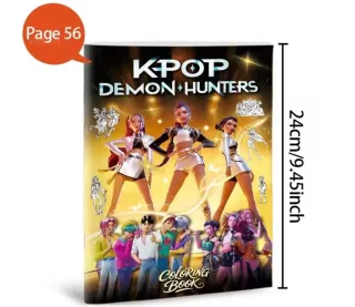 Libro para colorear K-Pop Huntrax