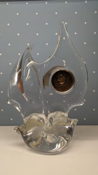 Antiguo Reloj Cristal Schneider Francia Años 50