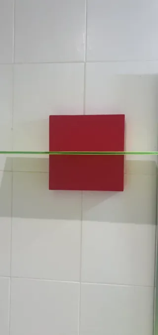 Mueble de baño moderno verde y blanco Espejo y rep