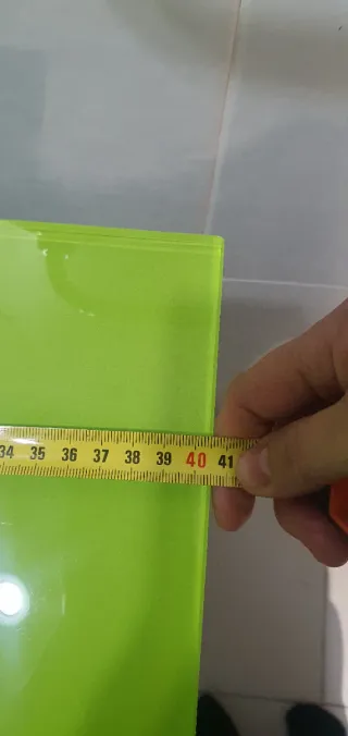 Mueble de baño moderno verde y blanco Espejo y rep