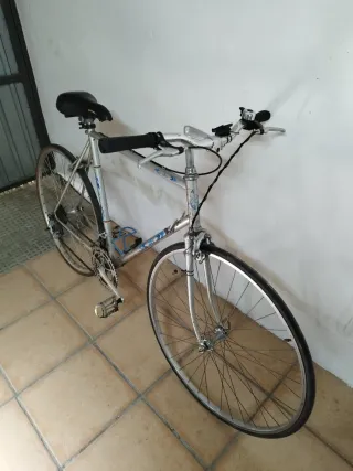 Bicicleta Clásica Carretera Plata